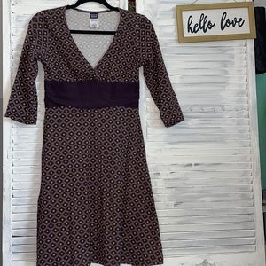 Patagonia organic cotton 3/4 length sleeve dress